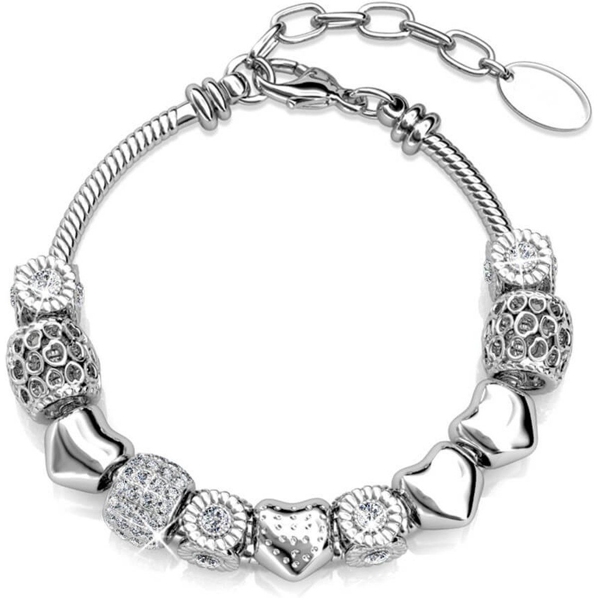 Strahlendes Kristall-Charm-Armband