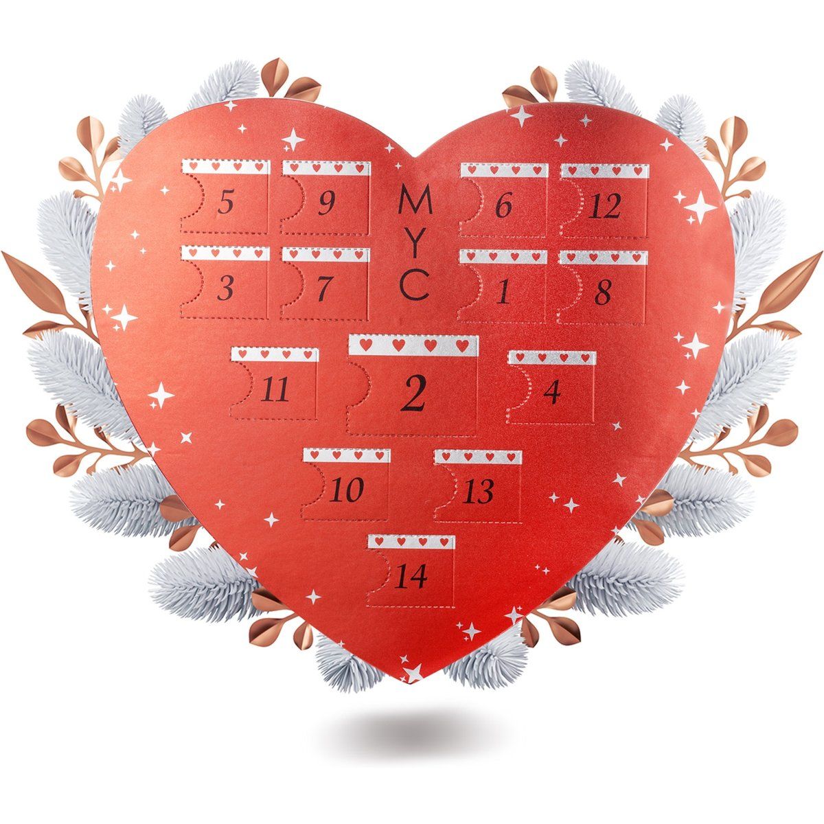 Herz-Überraschungs-Schmuck-Adventskalender