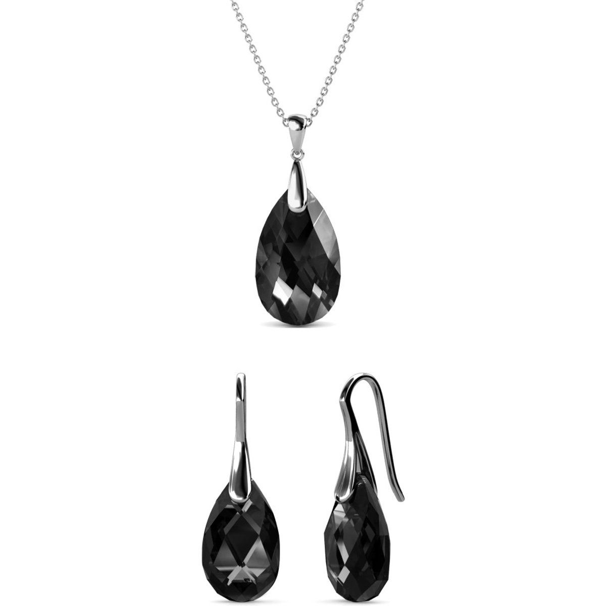 Elegantes Schmuckset mit Tropfenanhängern