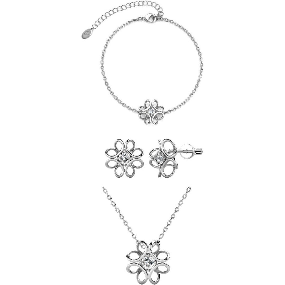 Schmuckset mit Narzissen-Motiv
