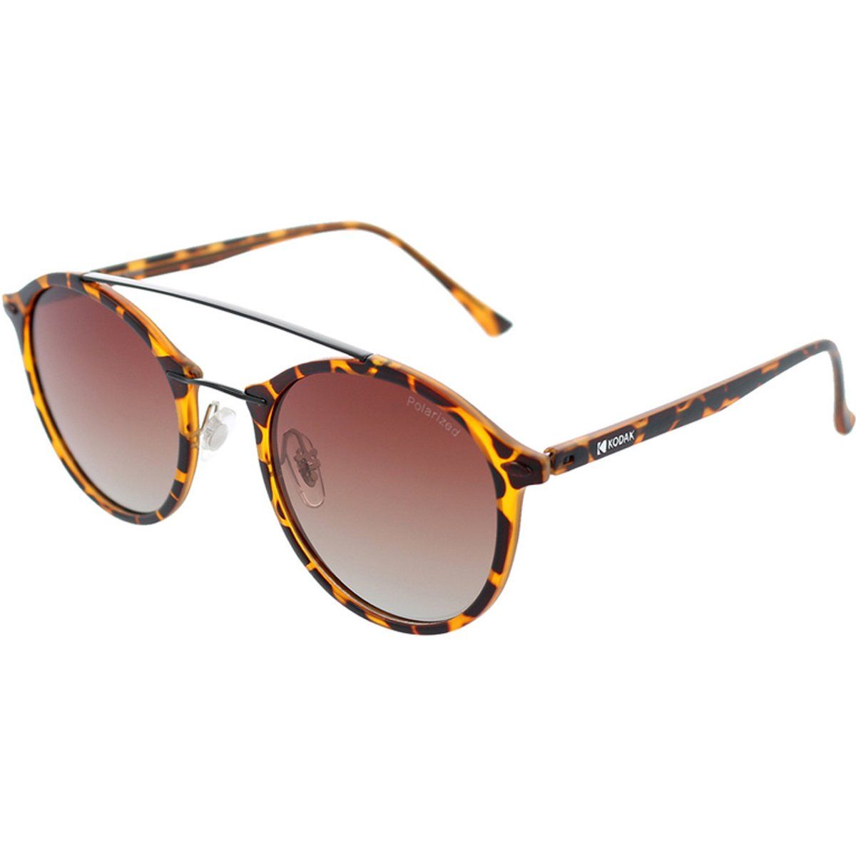 Polarisierte Runde Doppelsteg-Sonnenbrille