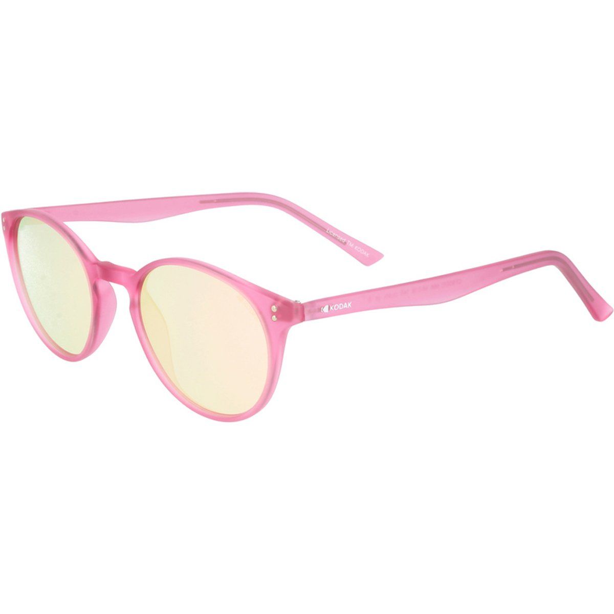 Runde Sonnenbrille mit transparentem Gestell