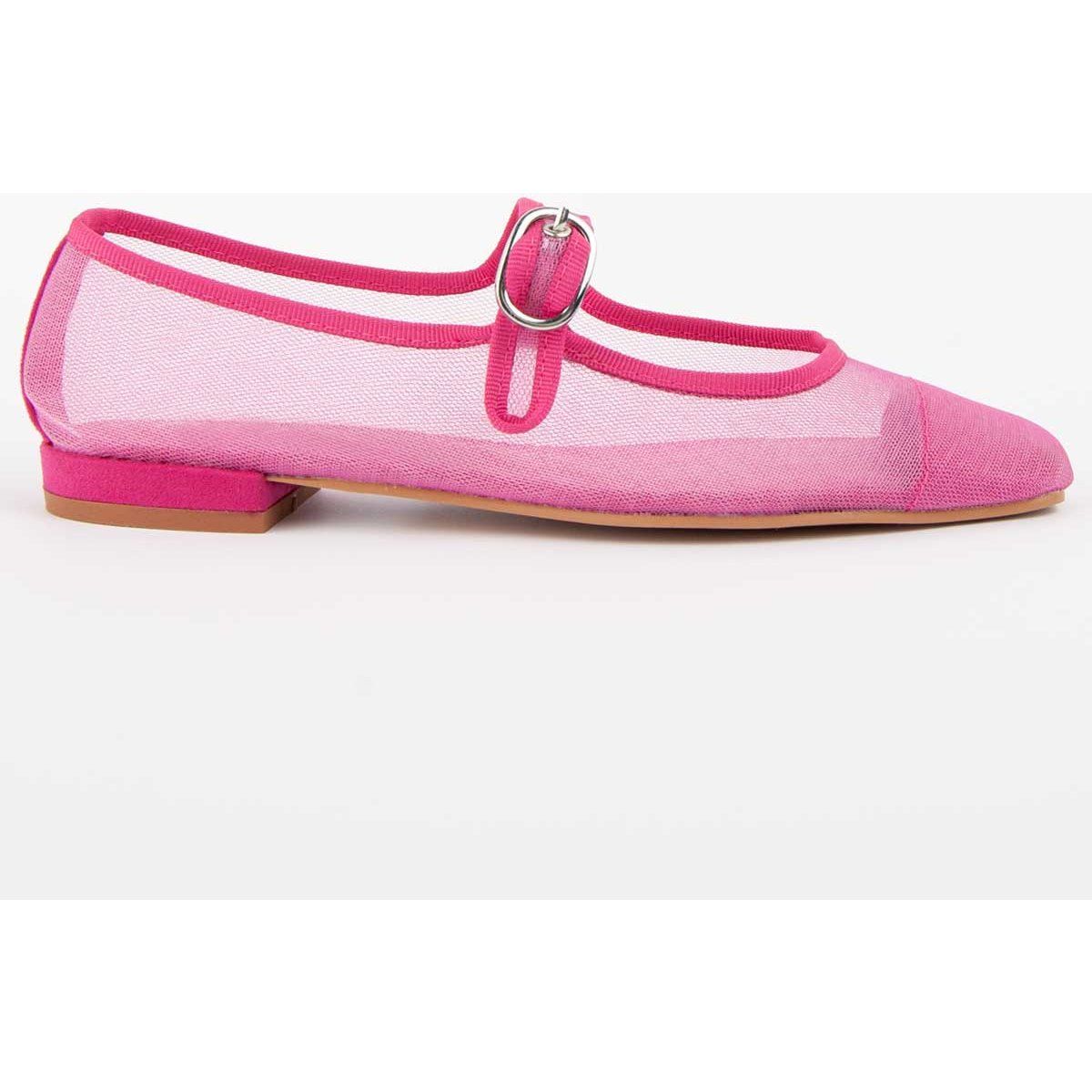 Mesh Mary Jane Ballerinas