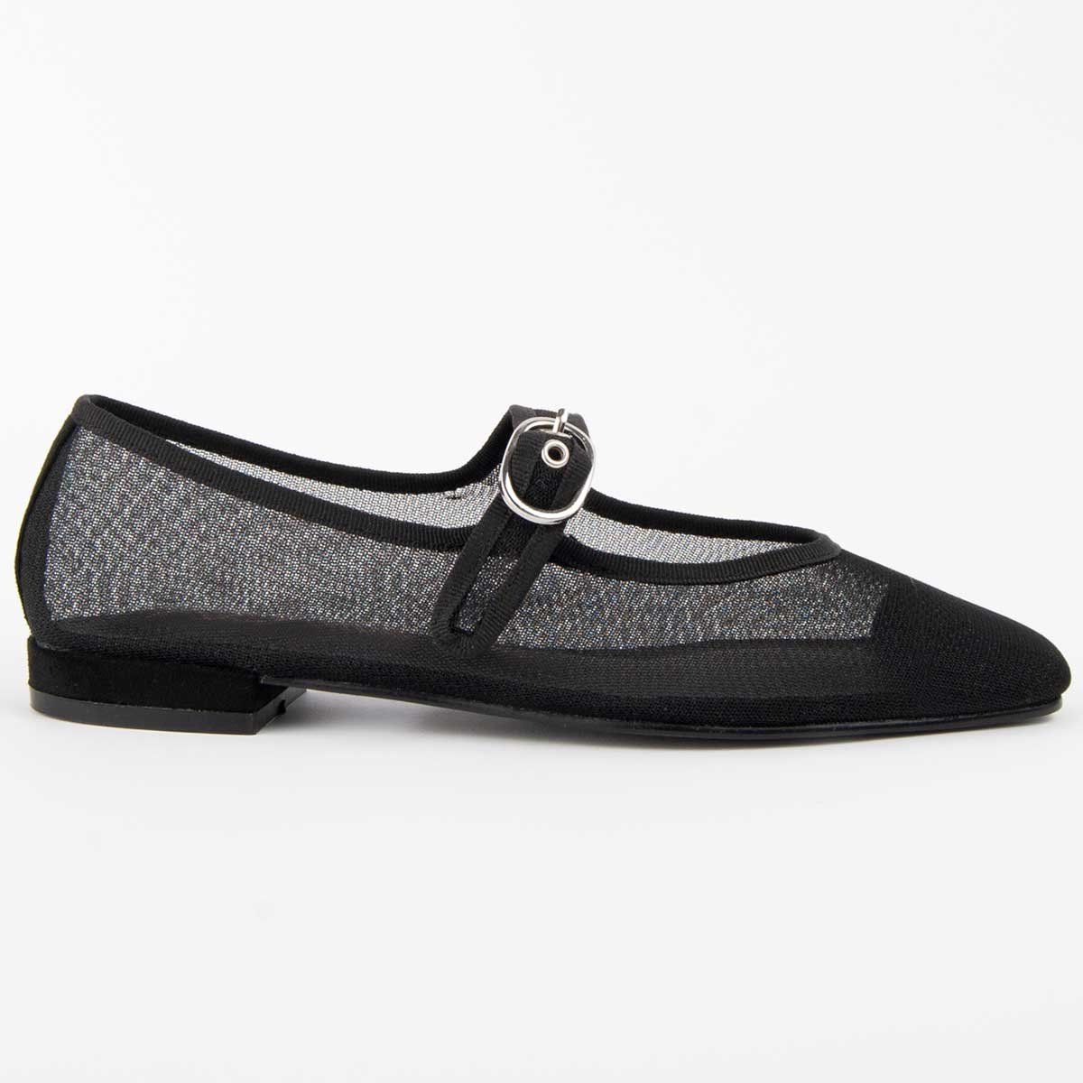 Mary Jane Ballerinas aus Mesh