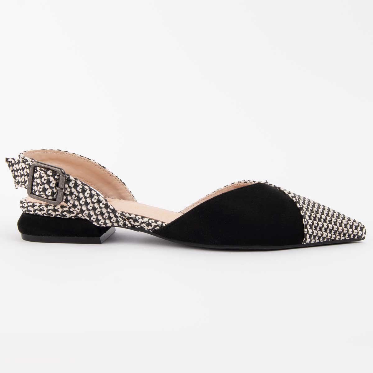 Elegante Spitze Slingback-Ballerinas