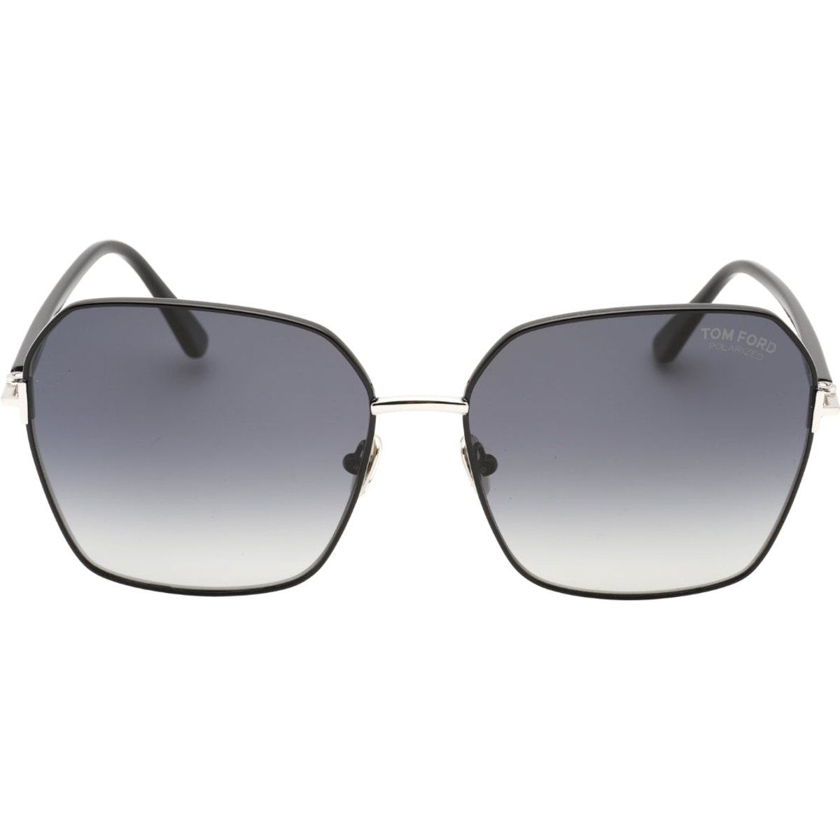 Geometrische Oversized-Sonnenbrille mit Polarisierung
