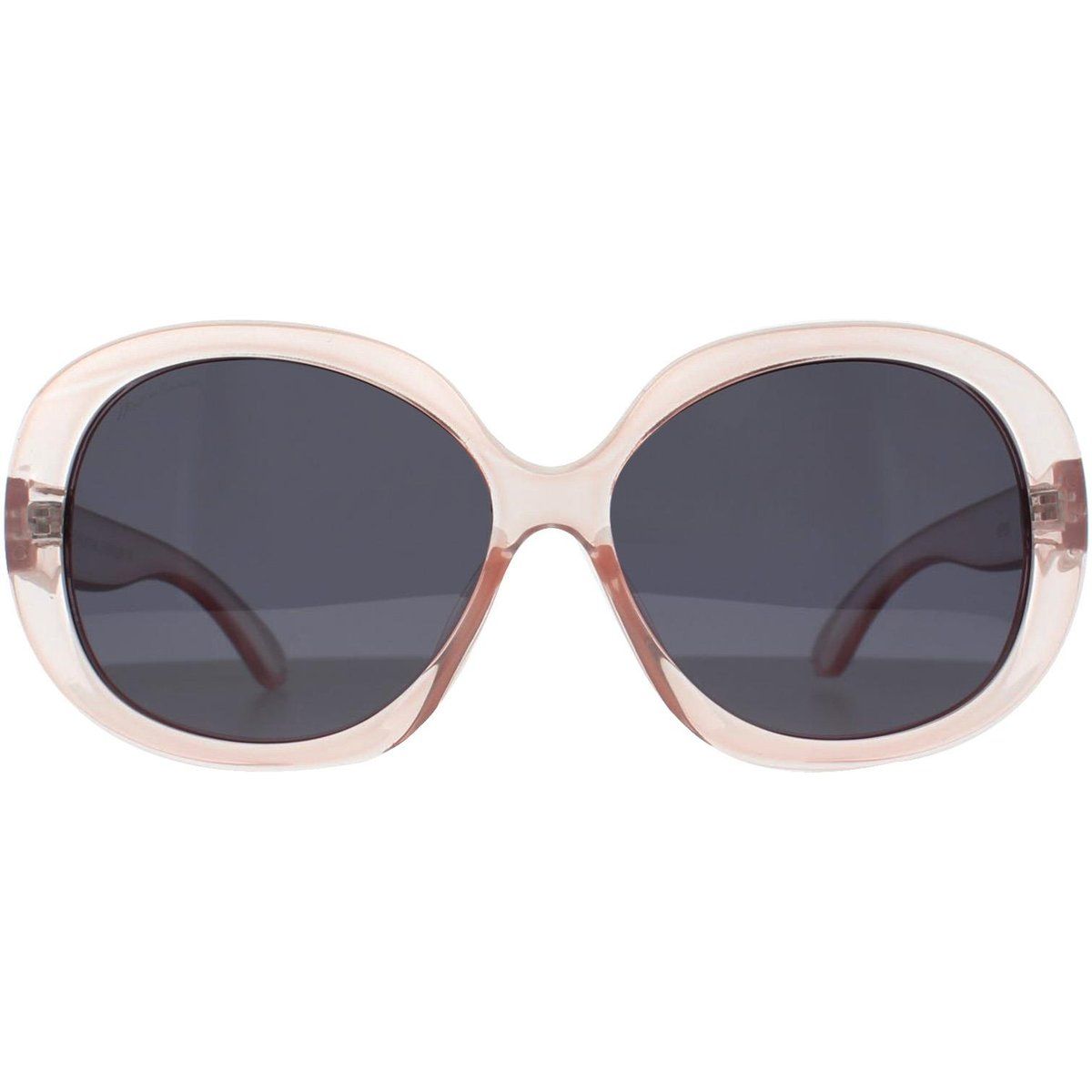 Übergroße Runde Transparente Sonnenbrille