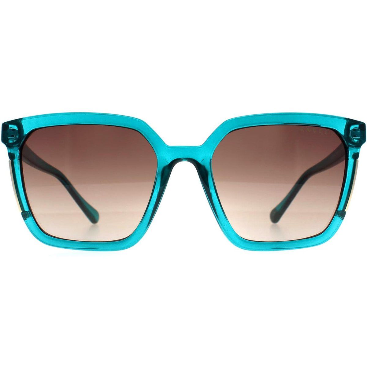 Markante eckige transparente Sonnenbrille