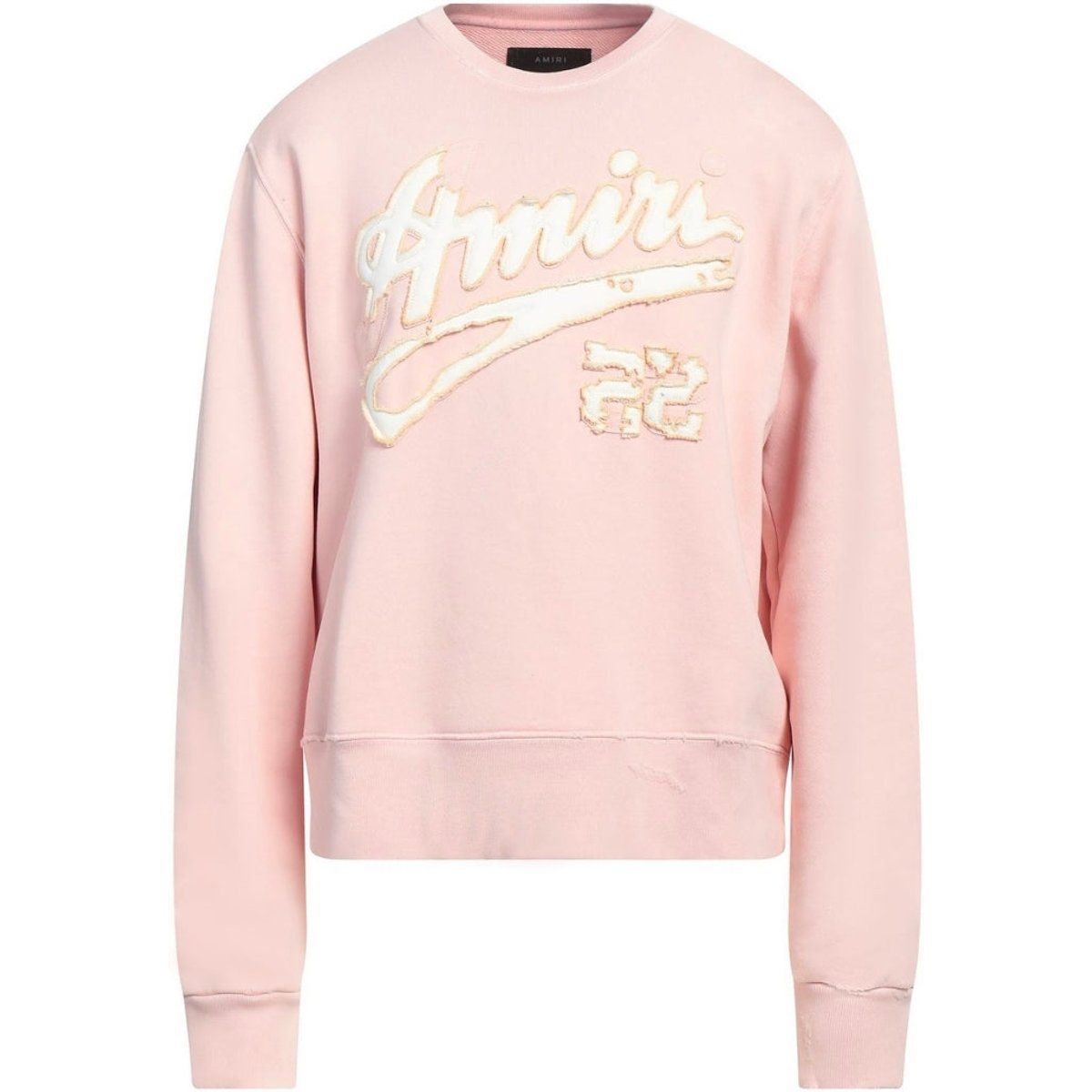 Baumwoll-Sweatshirt mit strukturiertem Logo