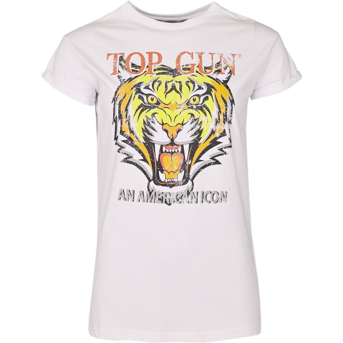 Grafik-T-Shirt mit Tiger-Print