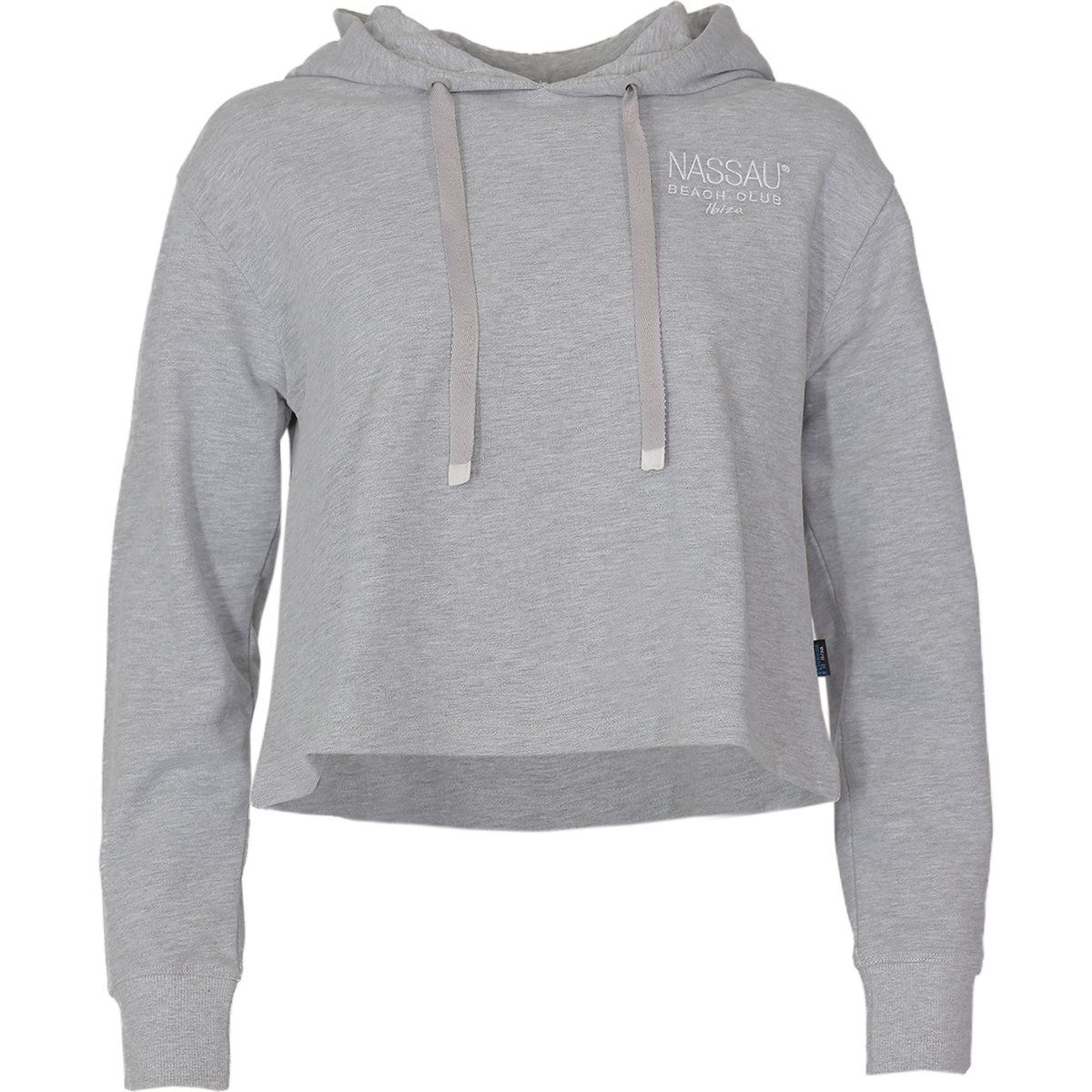Premium Cropped Hoodie mit Logo-Stickerei