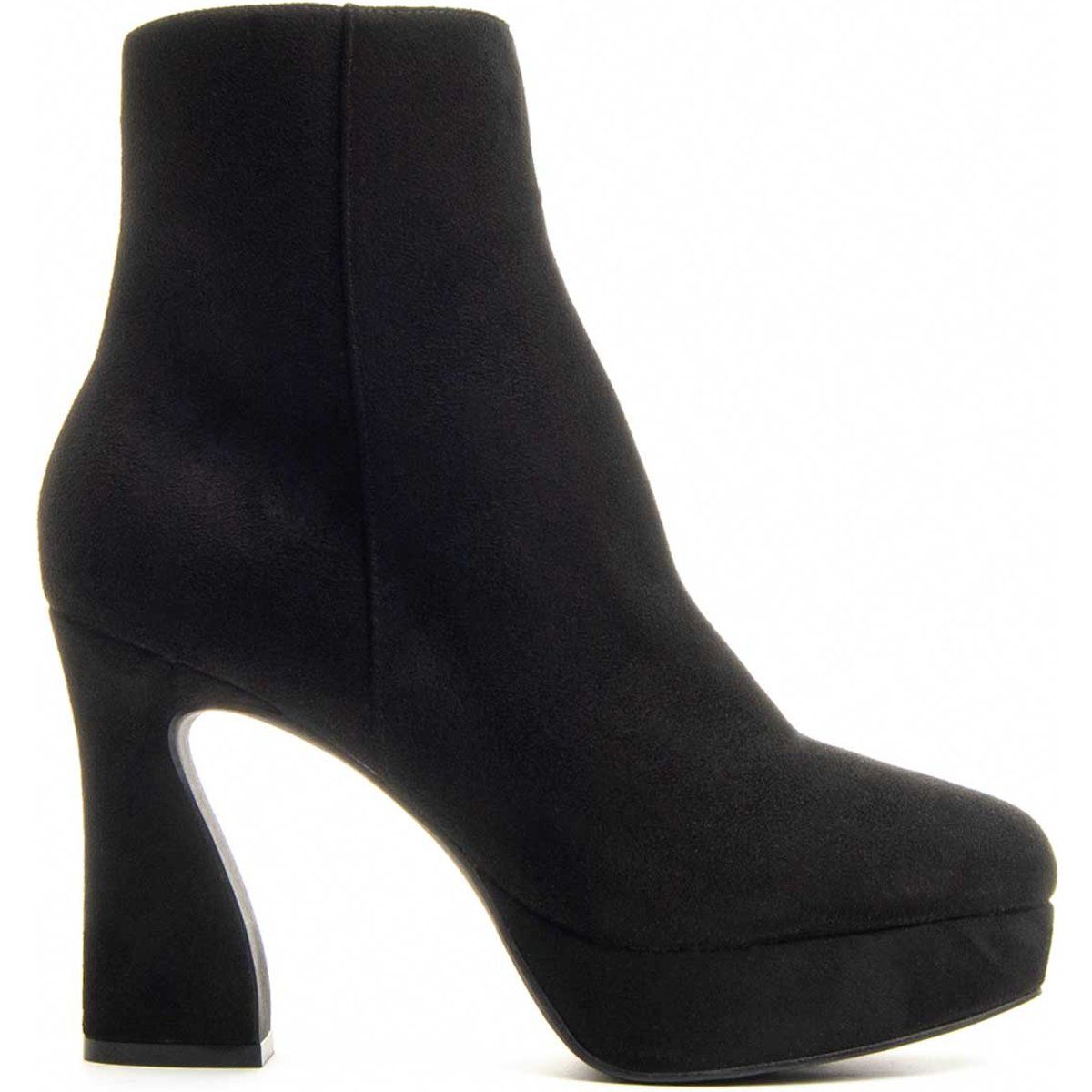Plateau-Stiefeletten mit ausgestelltem Absatz