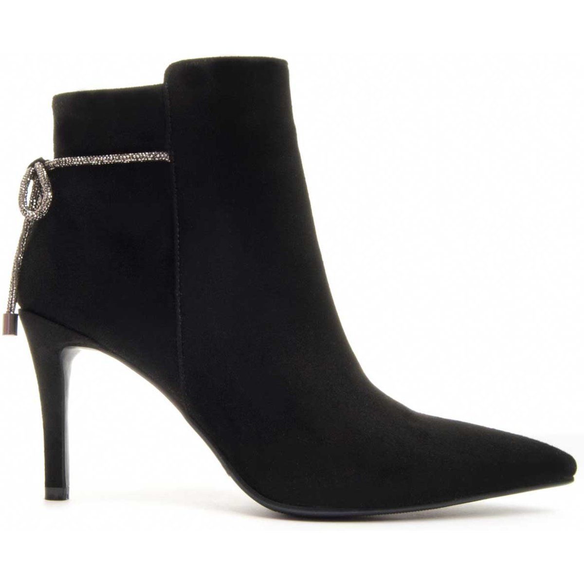 Spitze Stiletto Stiefeletten mit Strass