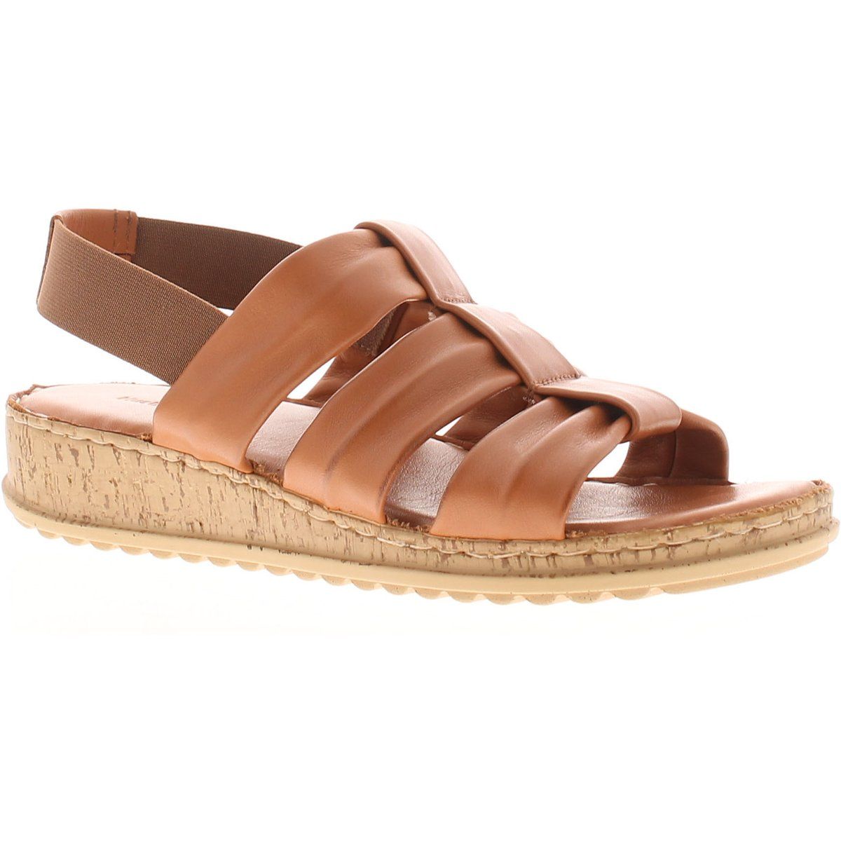 Eden Gewebte Keilsandalen aus Leder