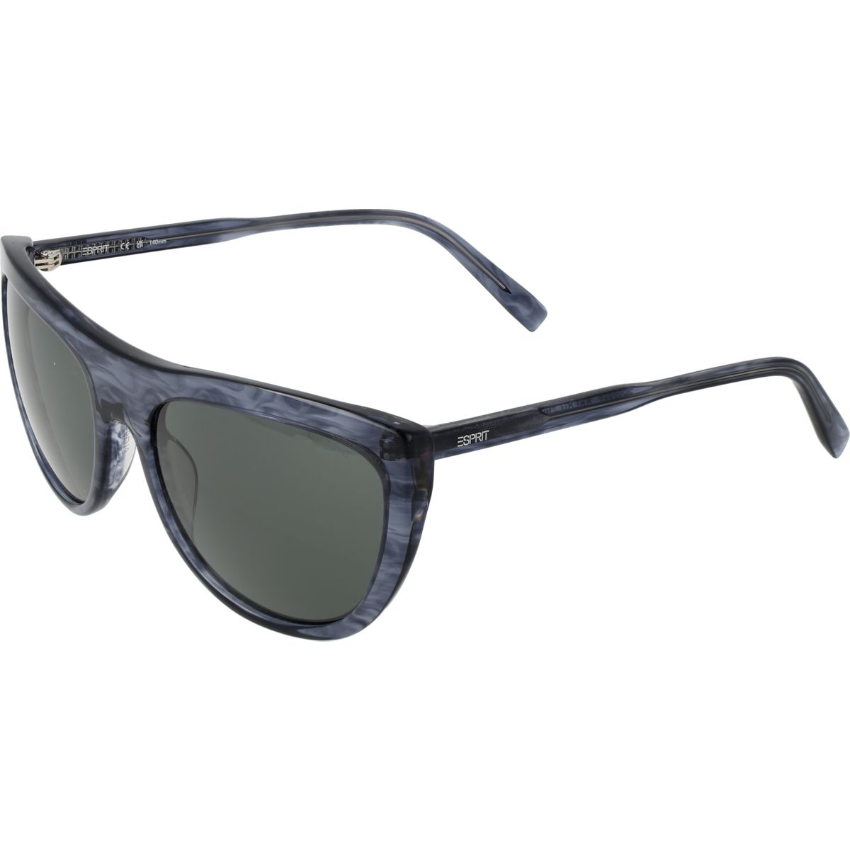 Sonnenbrille im Panto-Stil mit Marmorierung