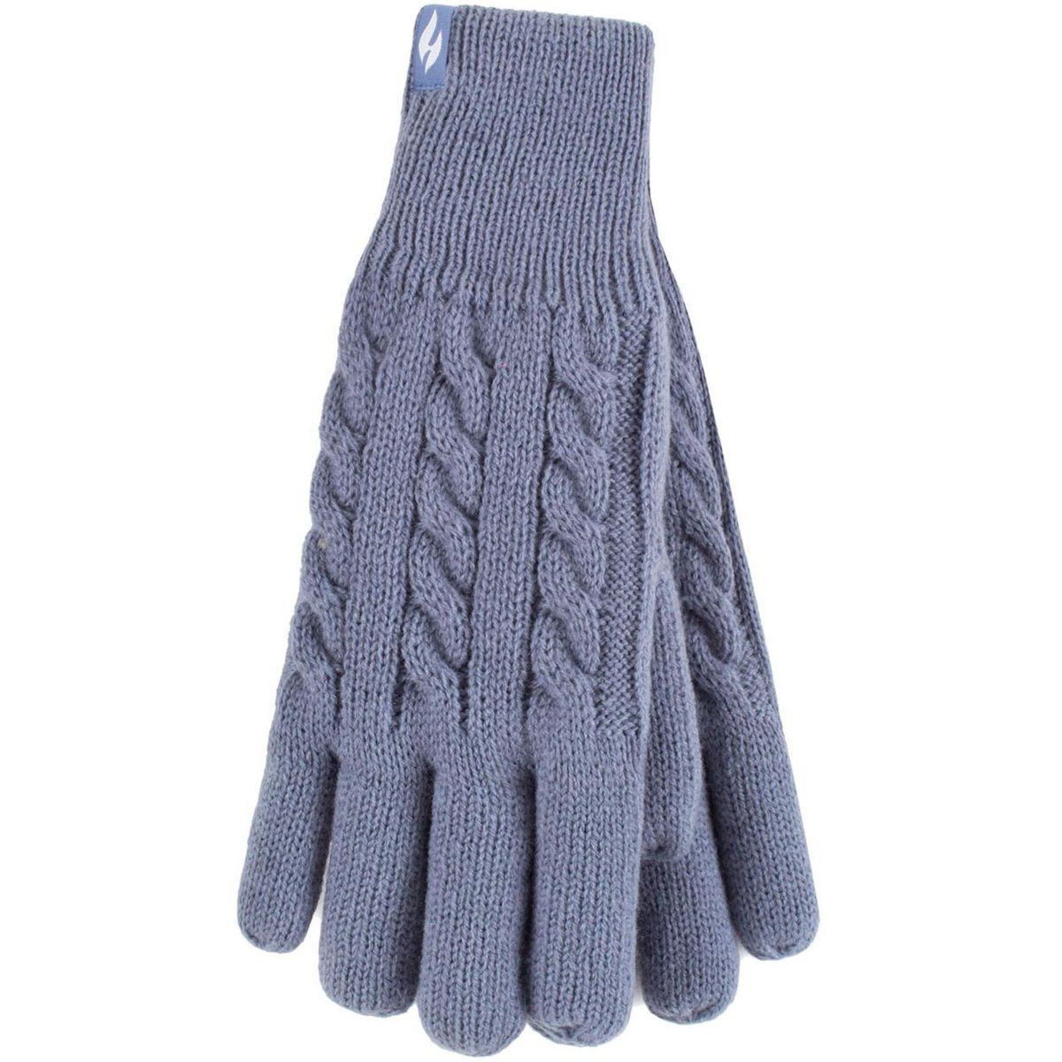 Zopfmuster Thermohandschuhe mit Fleecefutter