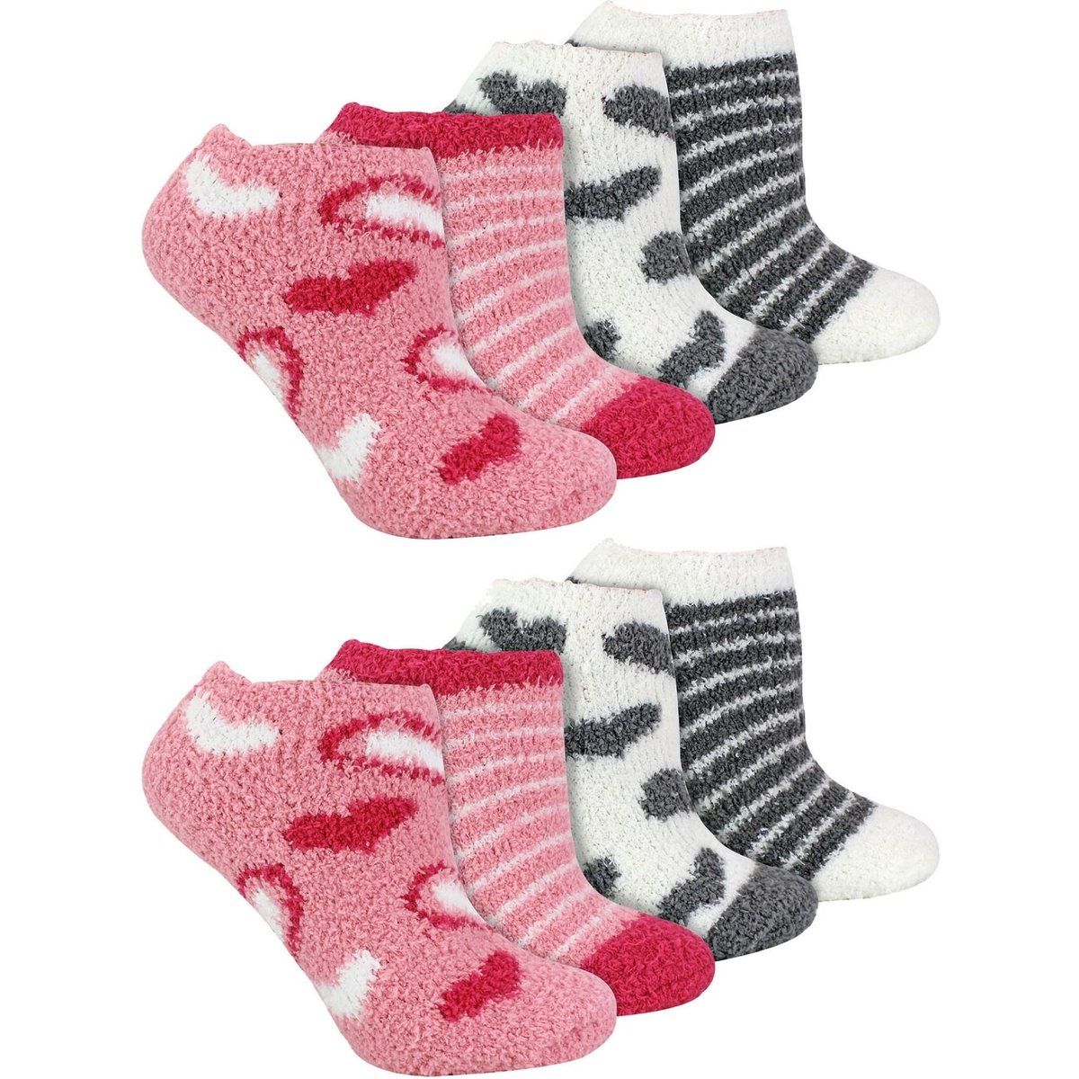 Kuschelige Niedrigschnitt-Socken mit Tiermuster