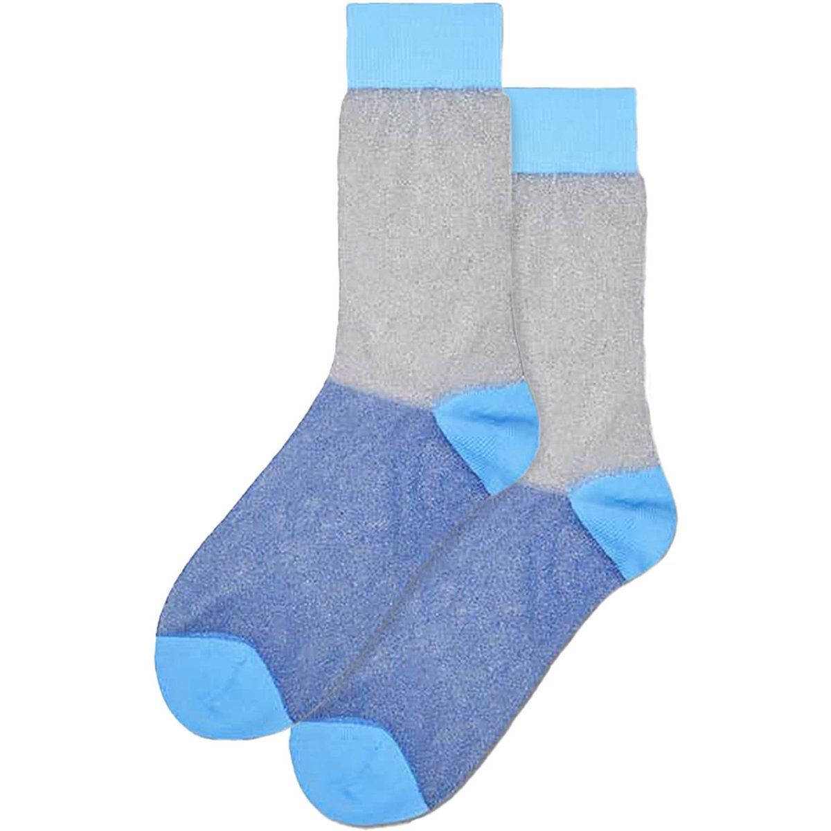 Glitzernde Socken im Color-Block-Design