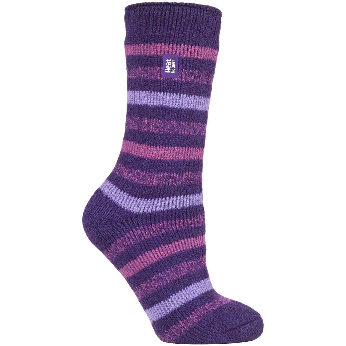 Dicke Thermosocken mit Streifenmuster