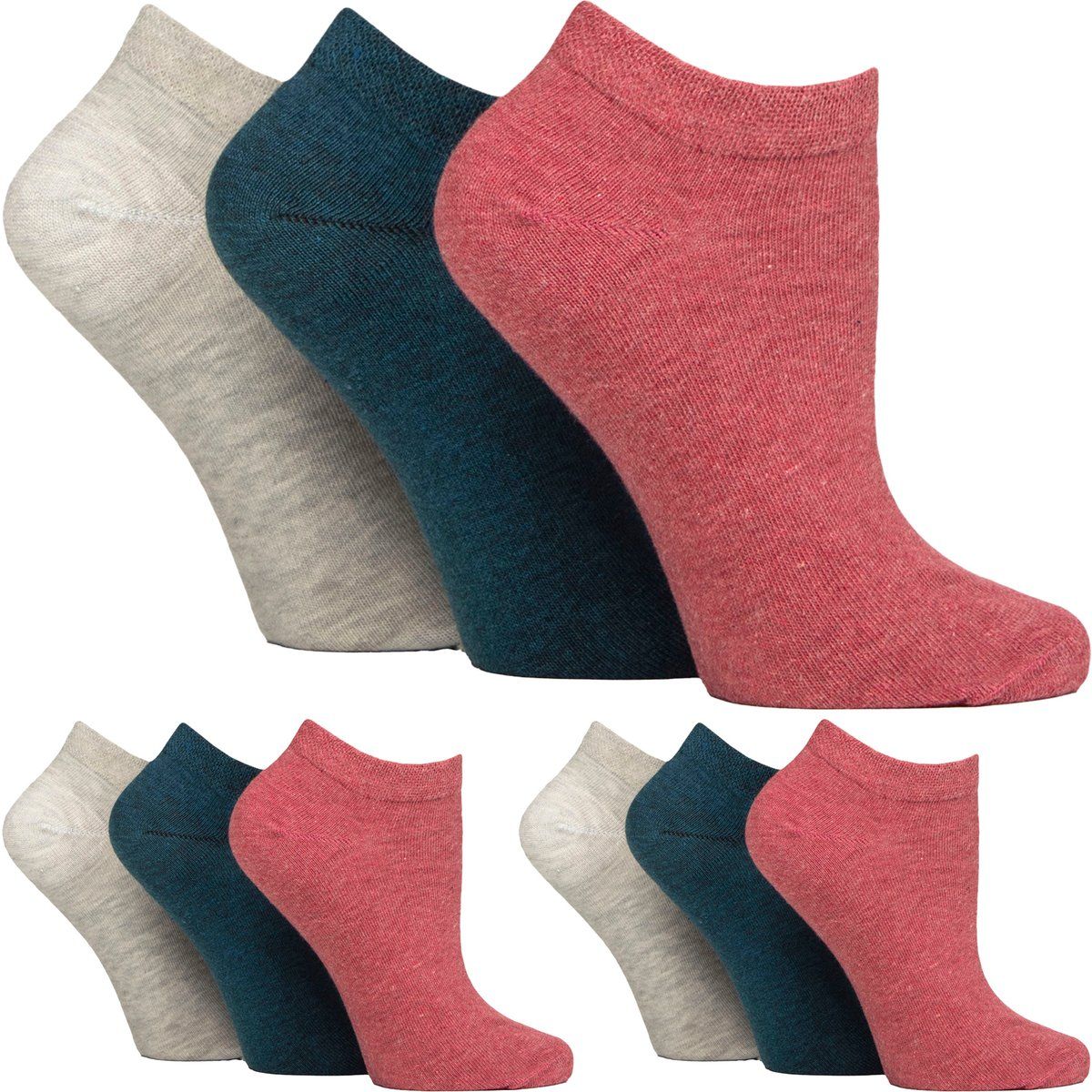 Diabetiker-Sneakersocken aus Baumwolle