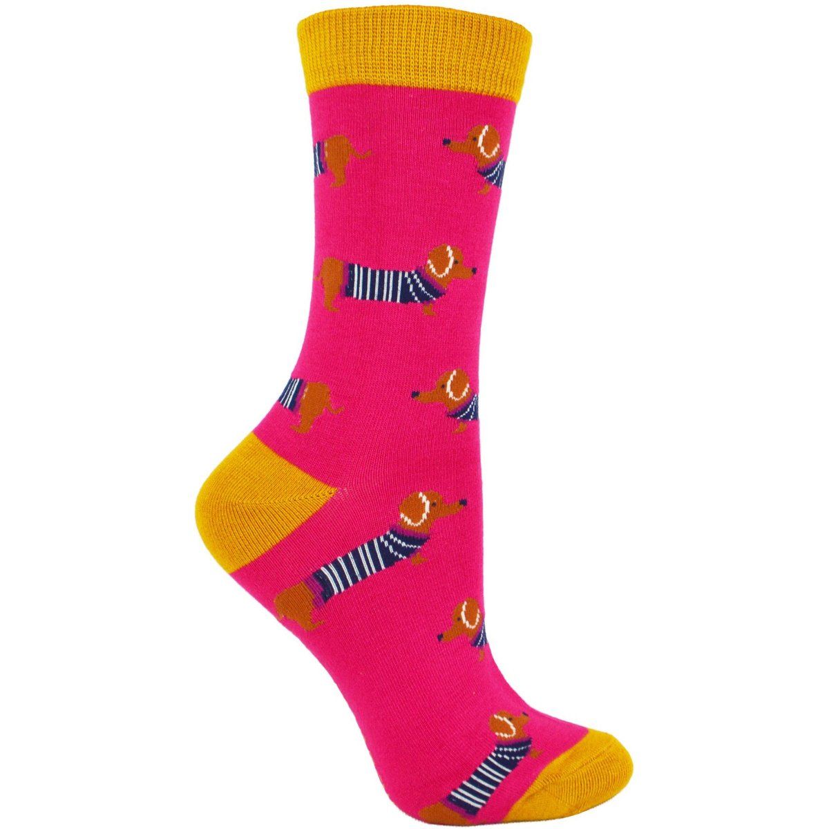 Gemusterte Crew-Socken aus Bambusmischung