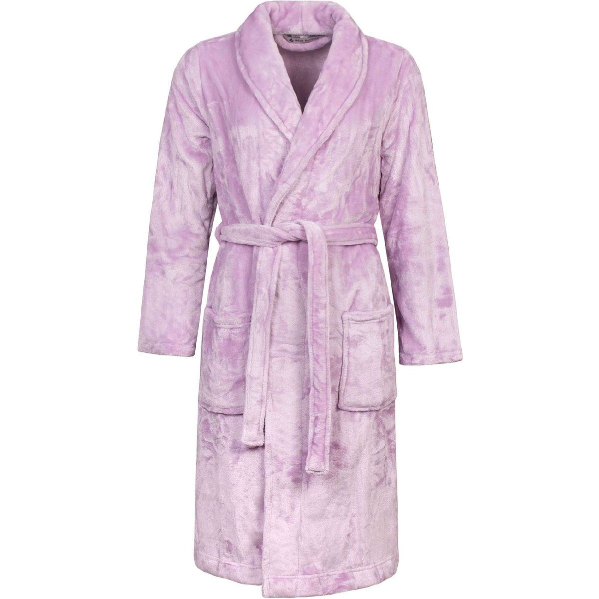 Plüschiger Thermo-Fleece Bademantel