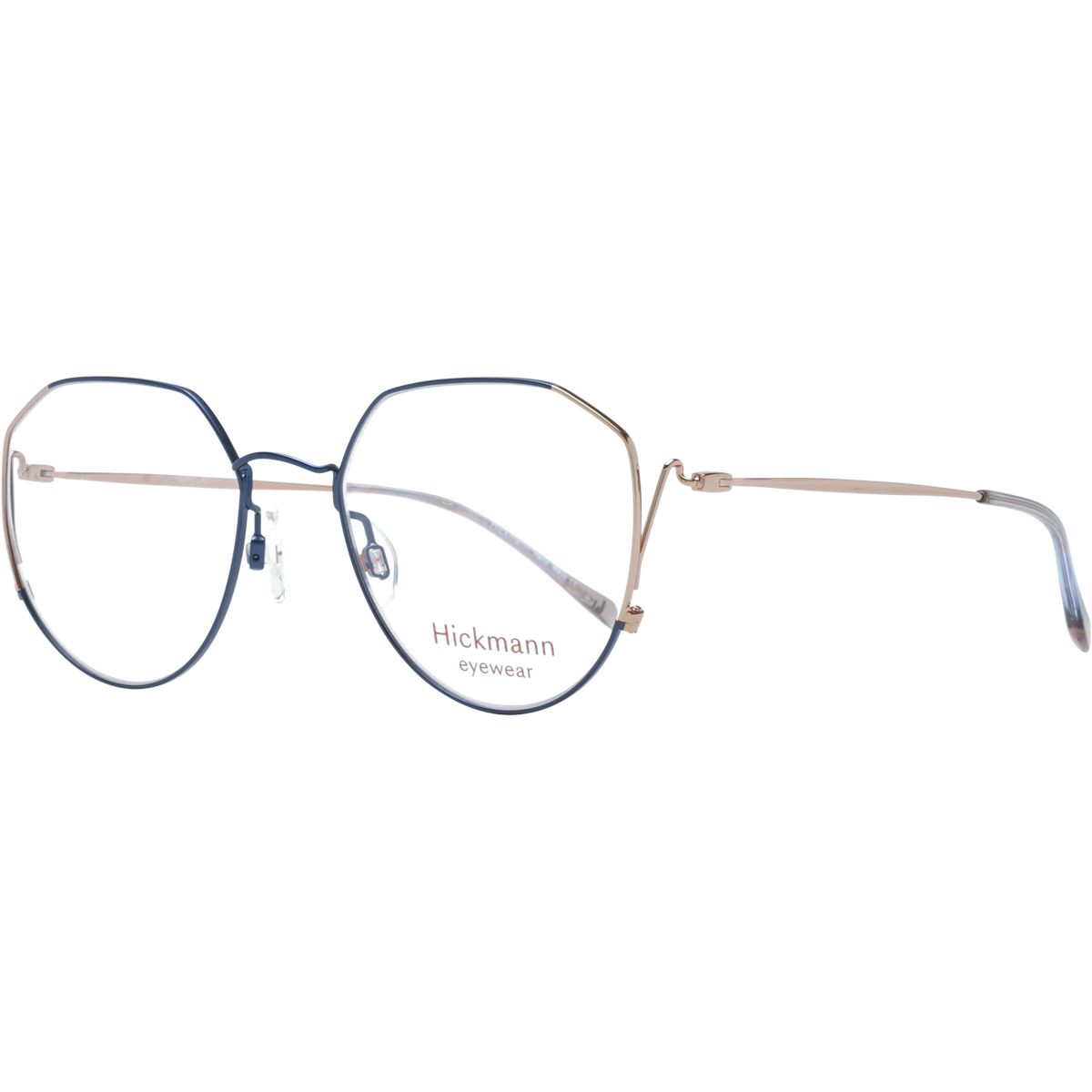 Geometrische zweifarbige Metallbrille