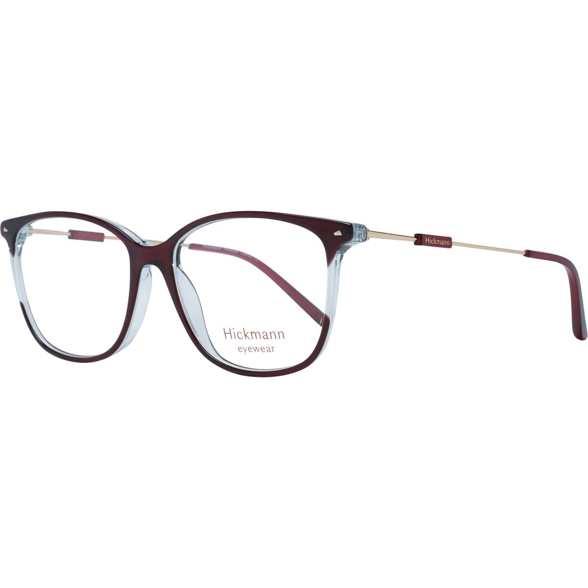 Elegante rechteckige zweifarbige Brille