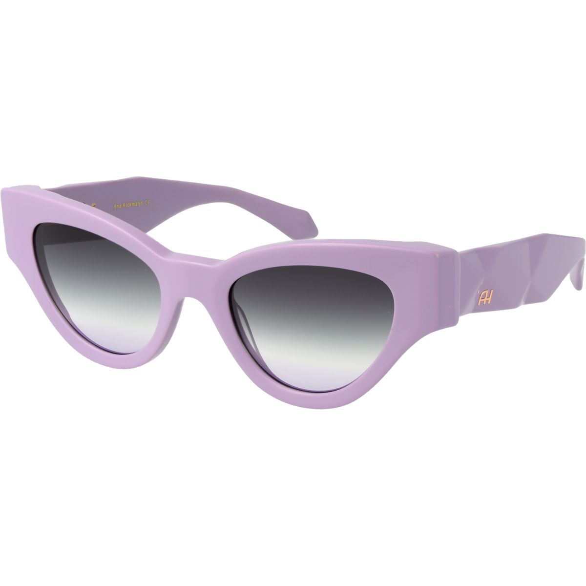 Facettierte Cat-Eye-Sonnenbrille aus Acetat