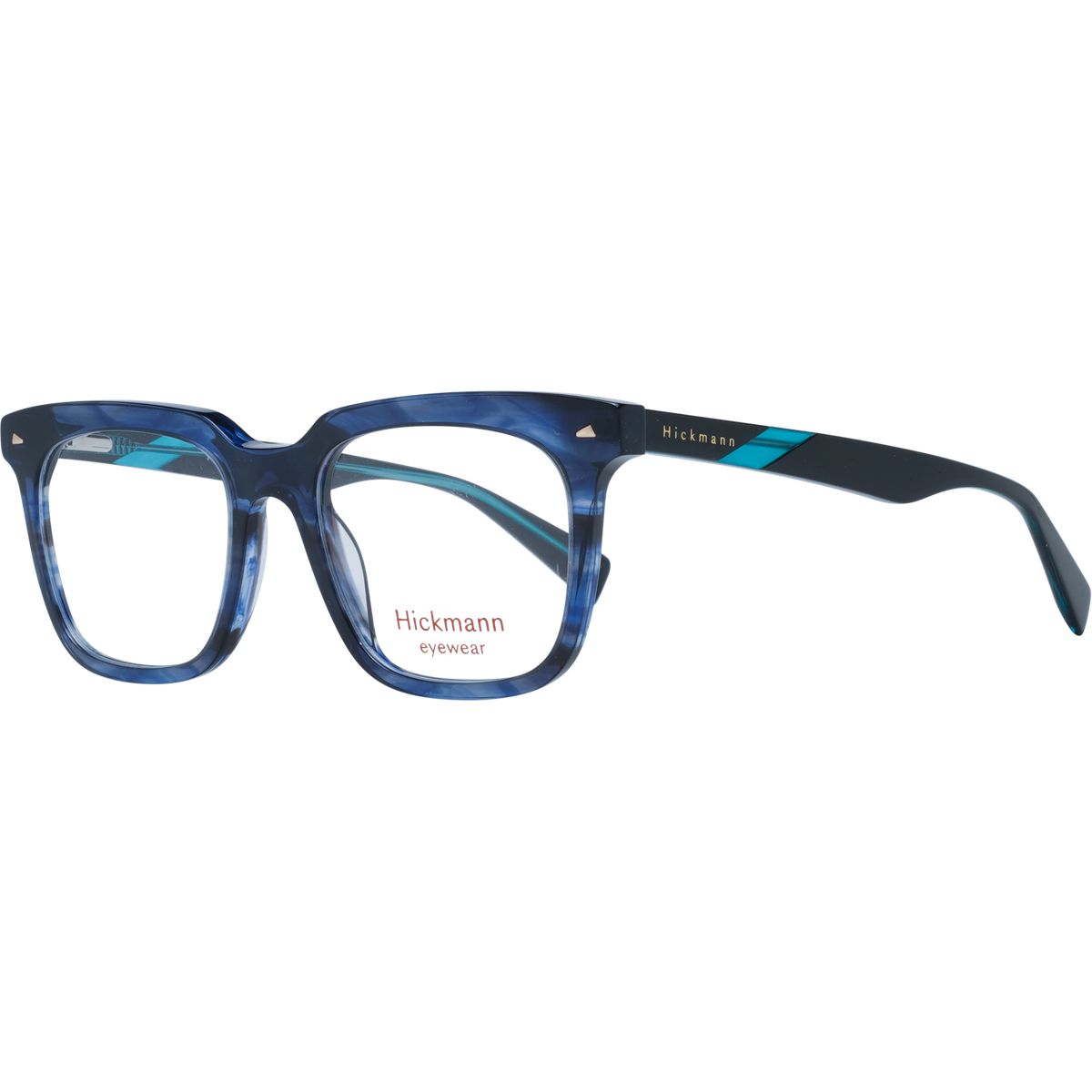 Quadratische Acetatbrille mit Marmor-Effekt