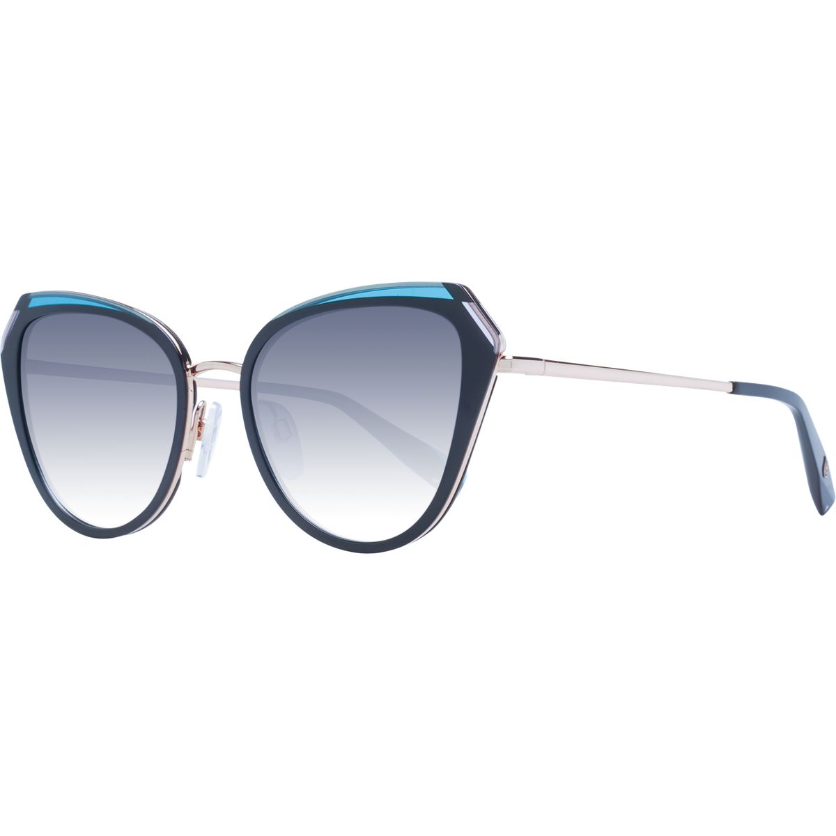 Moderne Cat-Eye-Sonnenbrille mit Akzenten