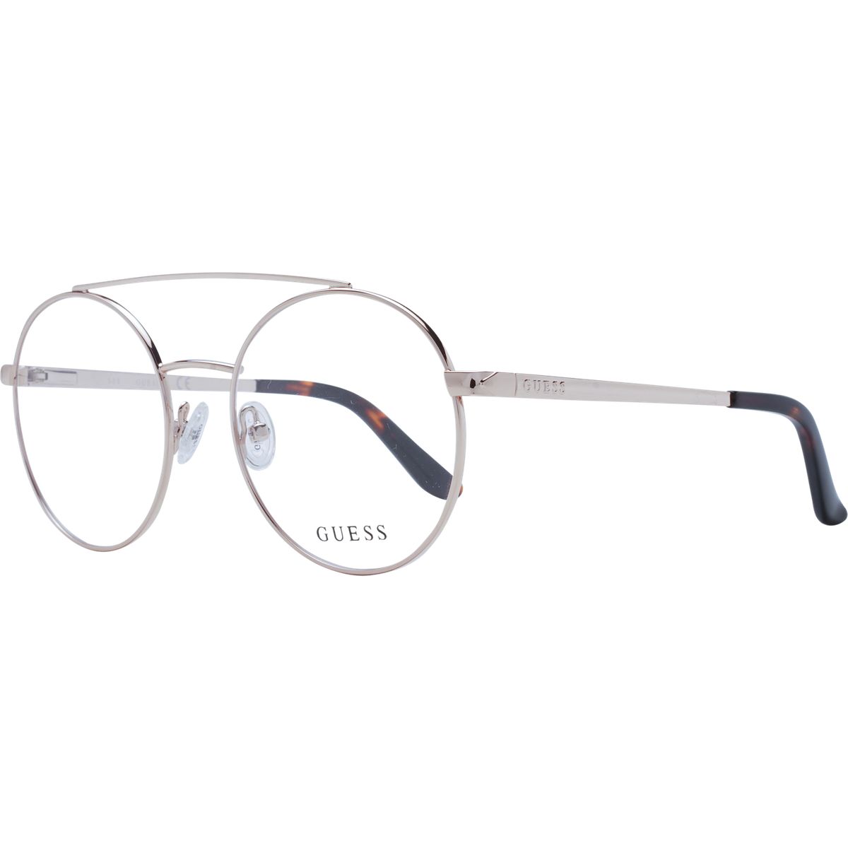 Filigrane Doppelsteg-Brille in Rundform