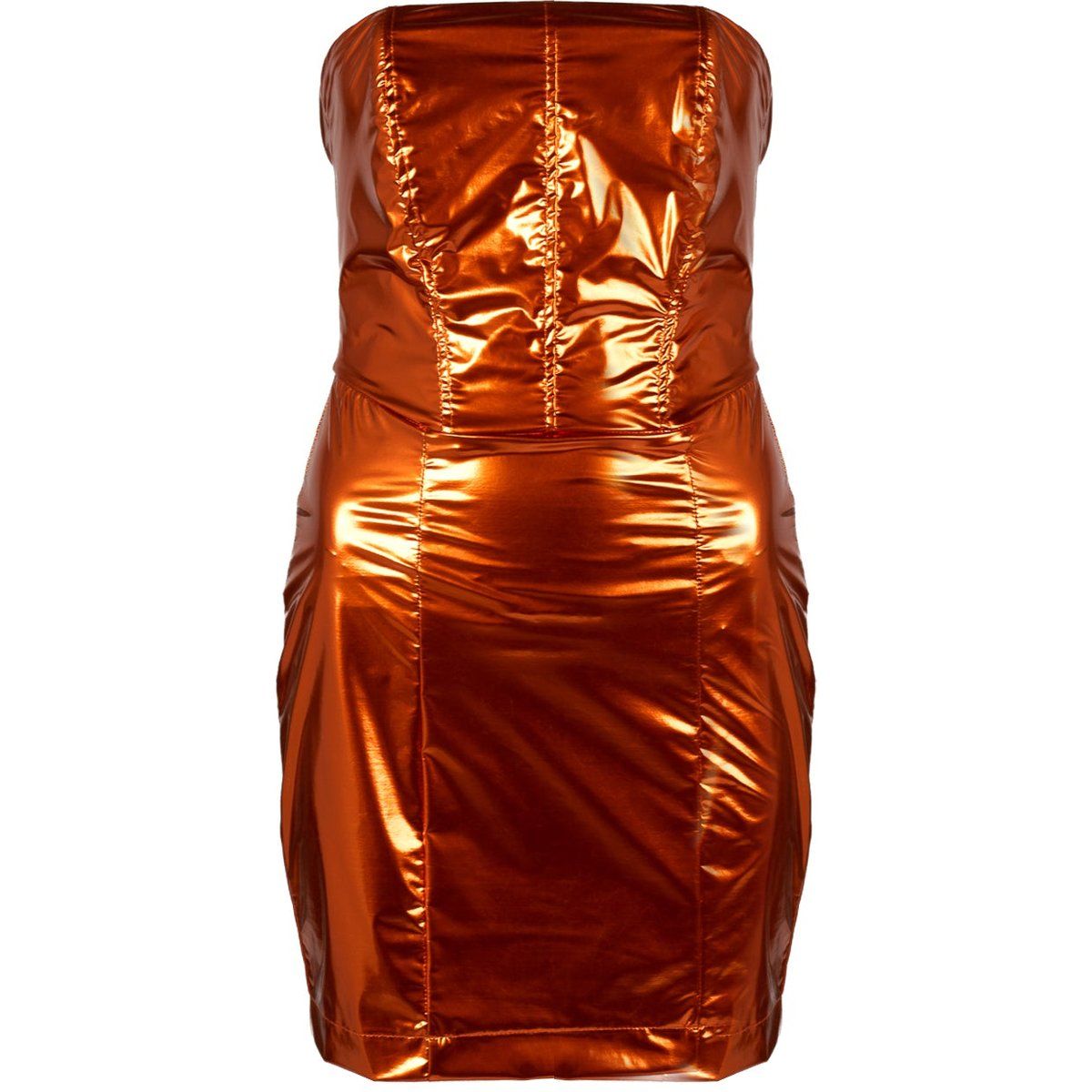 Metallisches Korsett-Minikleid
