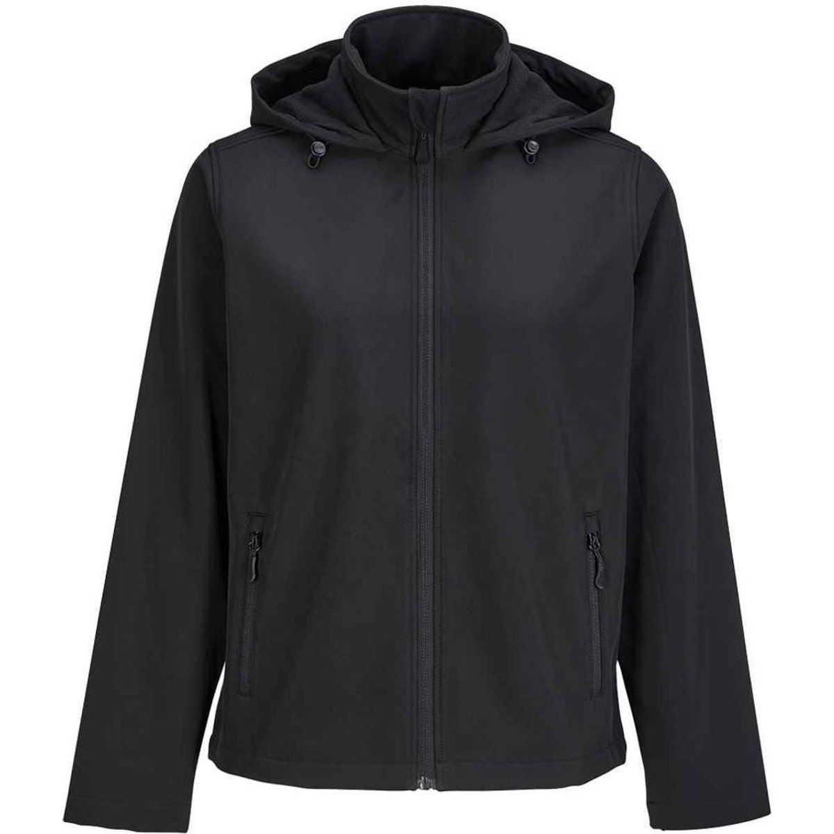 Gefütterte Softshelljacke mit Kapuze