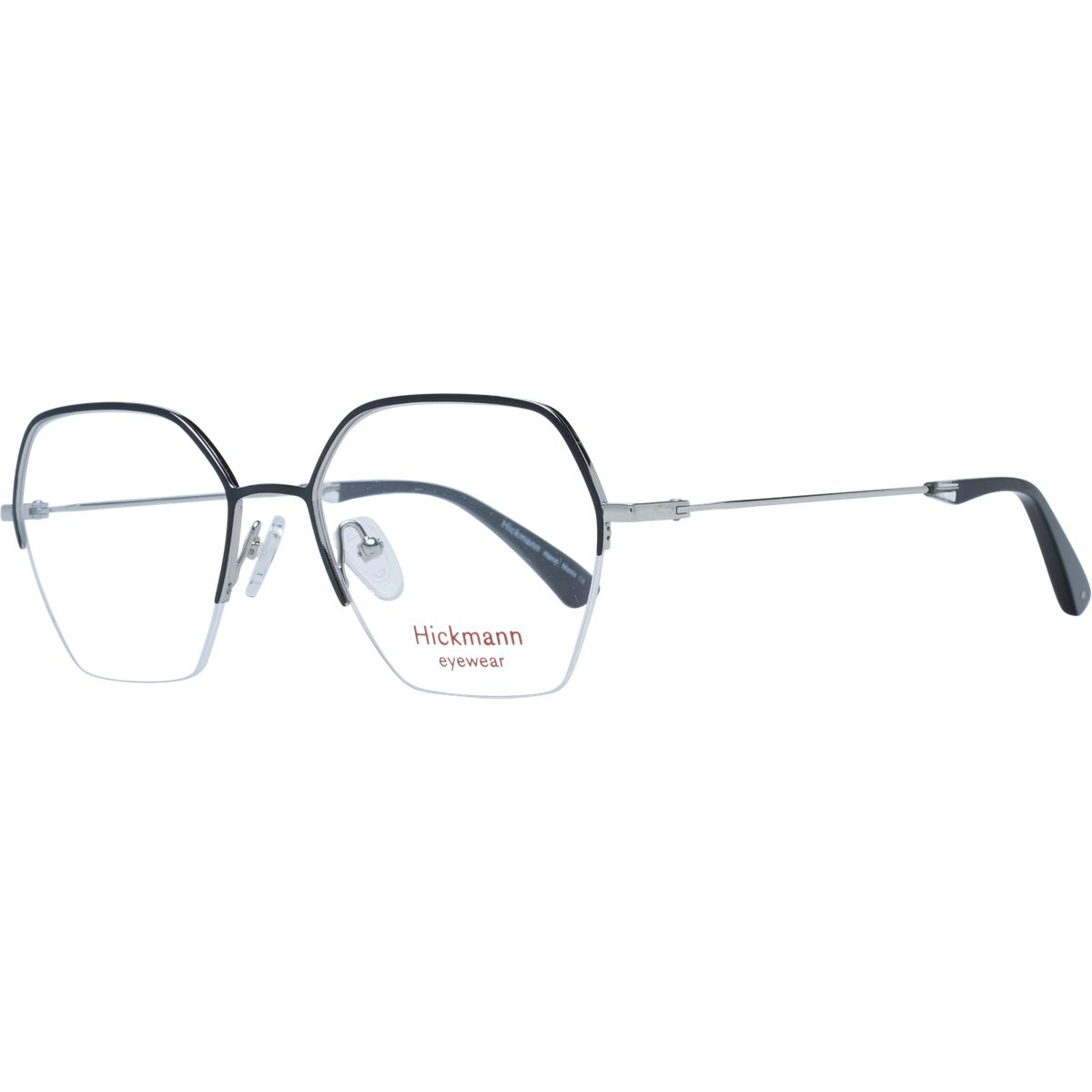 Geometrische Halbrand-Brille aus Metall