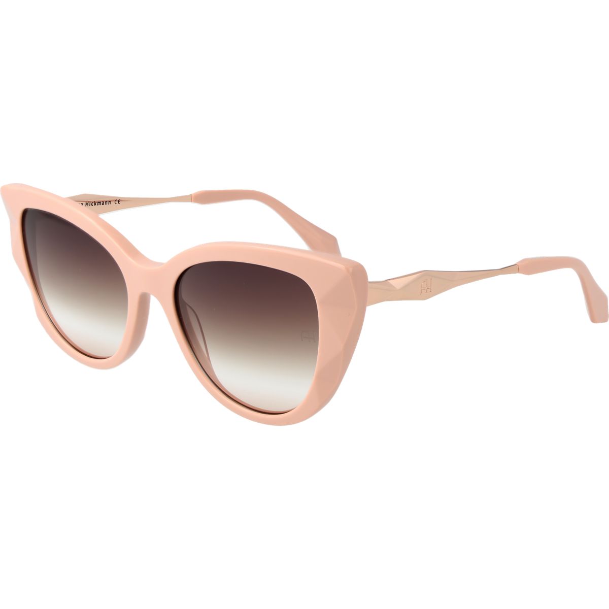 Facettierte skulpturale Cat-Eye-Brille