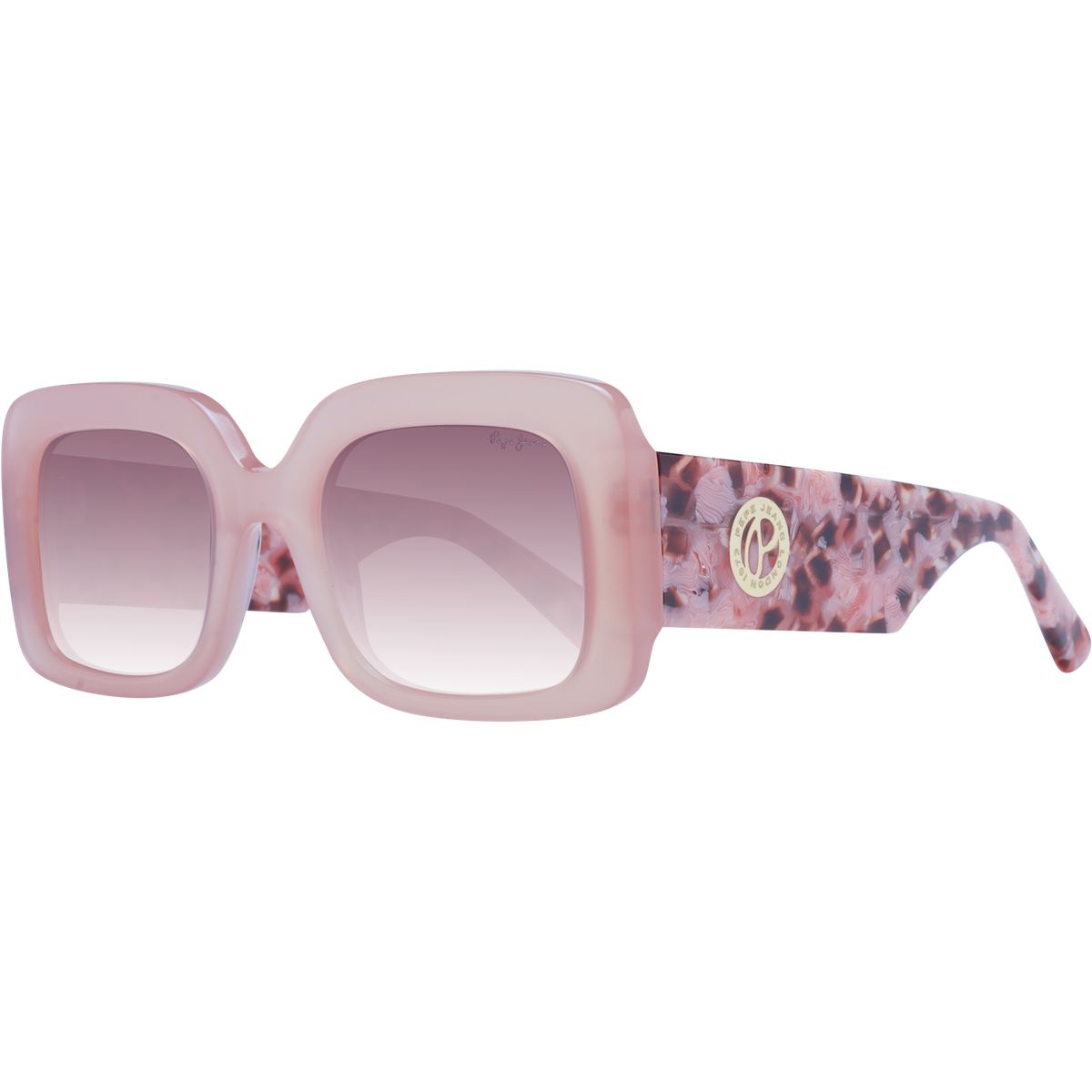 Retro Quadratische Sonnenbrille mit Farbverlauf