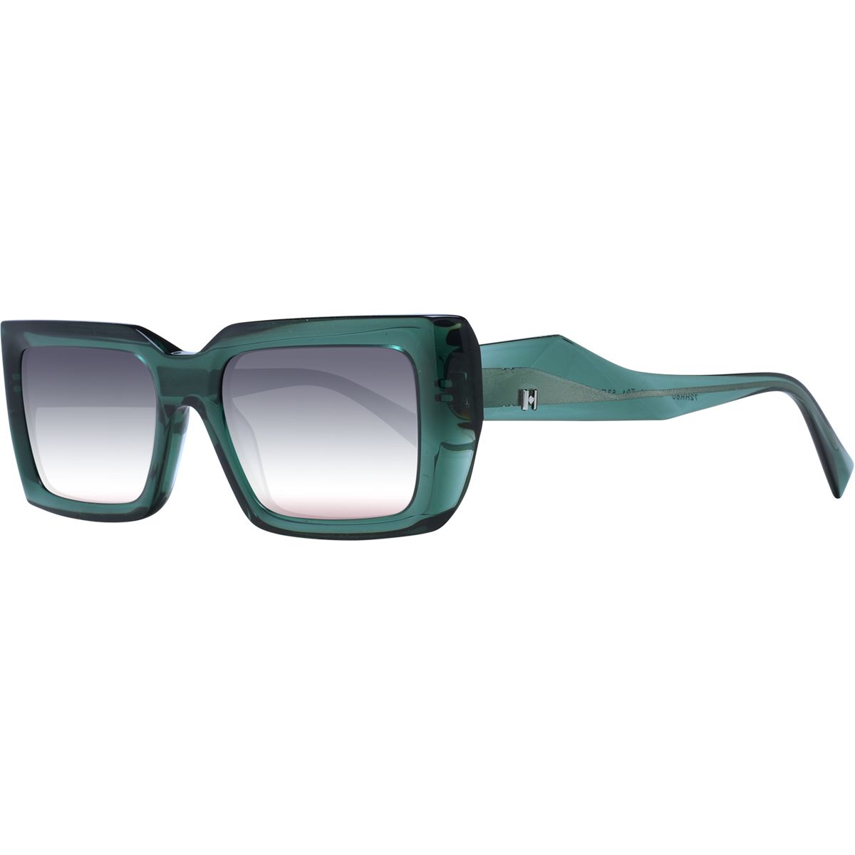Übergroße rechteckige Acetat-Sonnenbrille