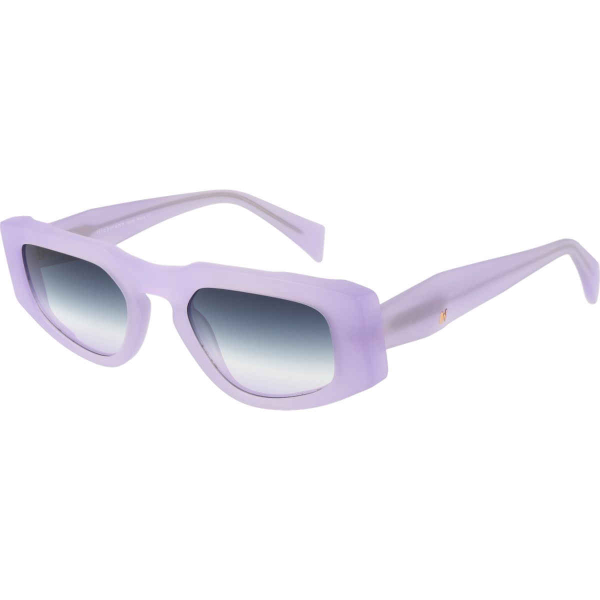 Markante geometrische Sonnenbrille mit Farbverlauf