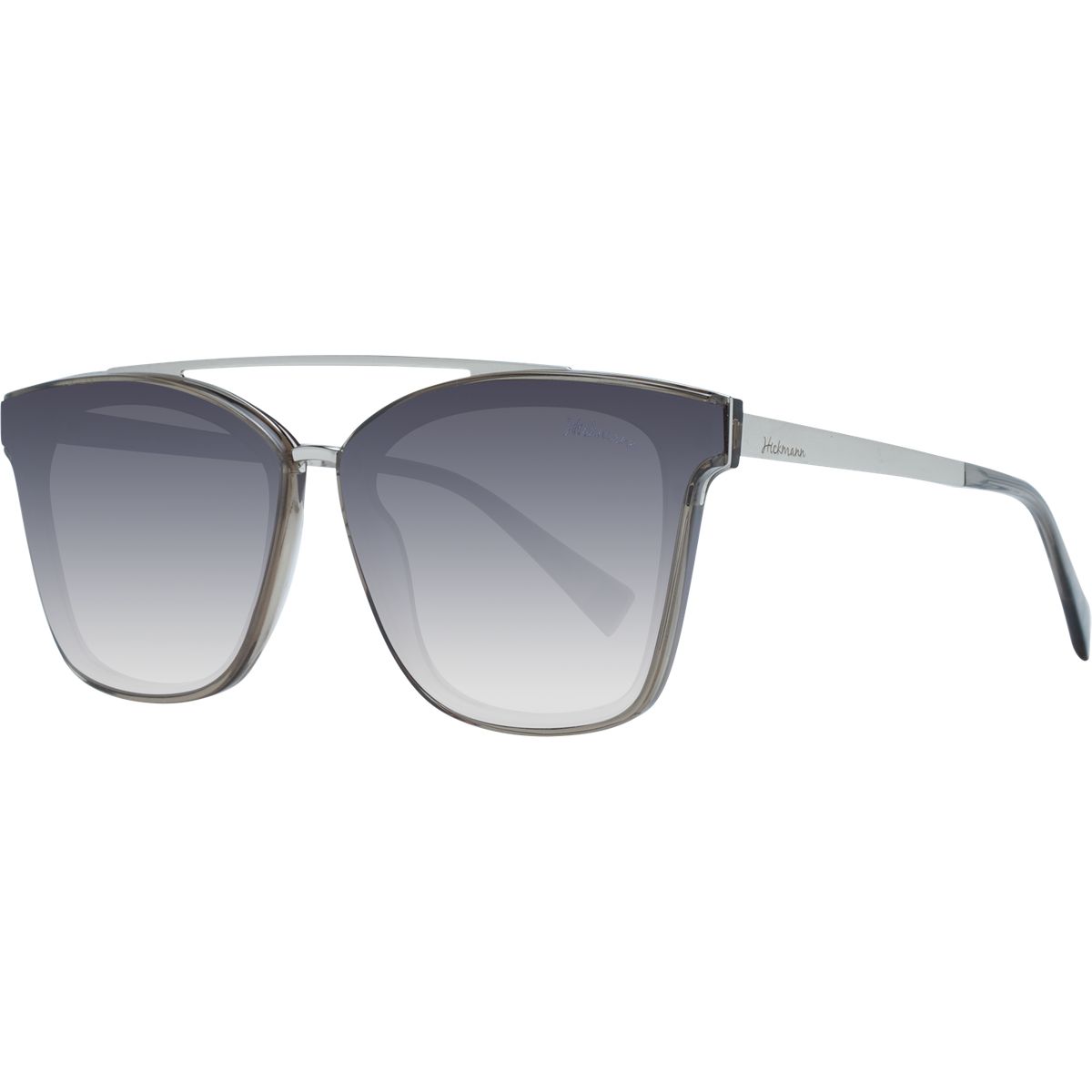 Übergroße quadratische Sonnenbrille mit Doppelsteg
