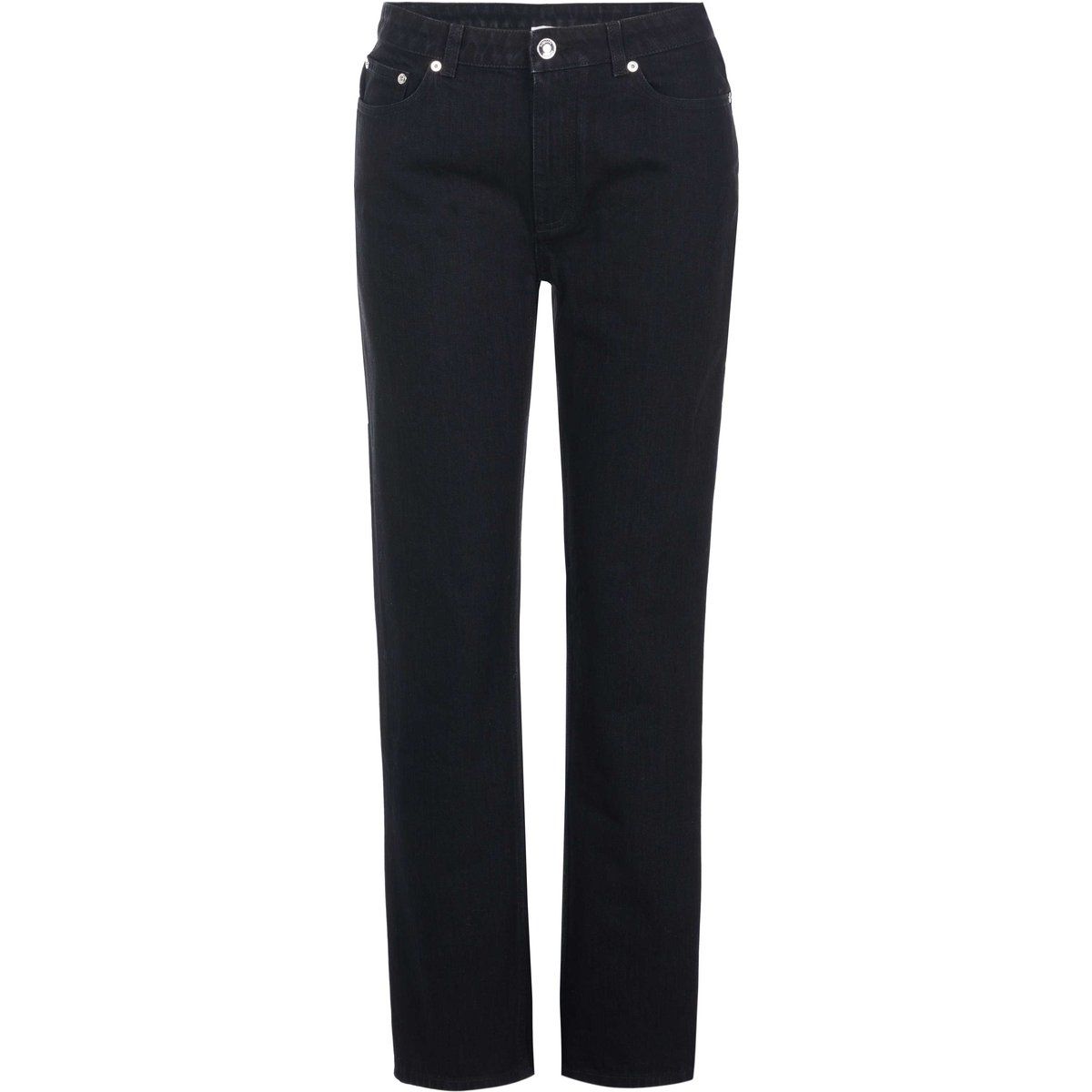 High-Waist Jeans mit geradem Bein