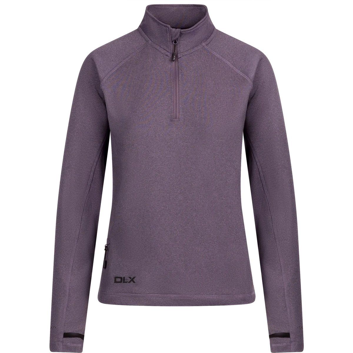 Technisches Half-Zip Melange-Oberteil