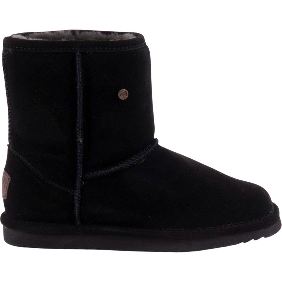 Klassische Wildlederstiefel mit Lammfellfutter