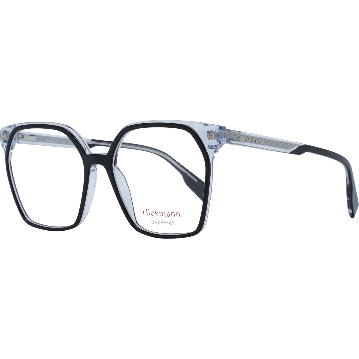 Moderne quadratische Brille in Schicht-Optik