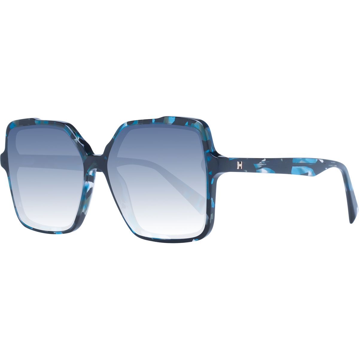 Übergroße quadratische Sonnenbrille aus marmoriertem Acetat
