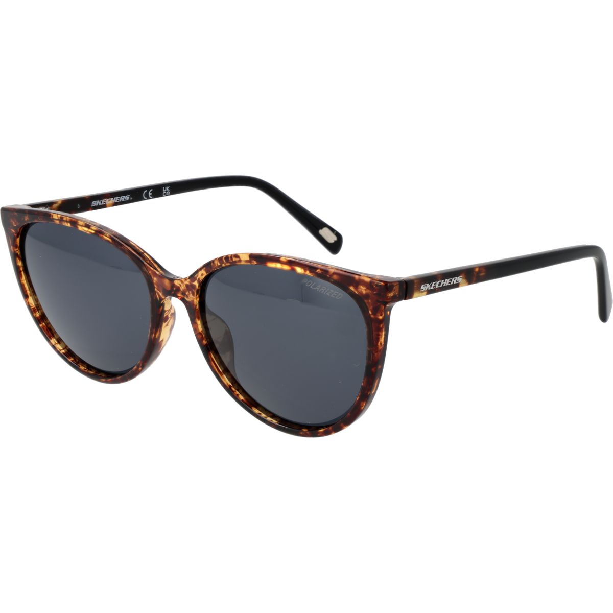 Runde Polarisierte Sonnenbrille in Schildpatt-Optik