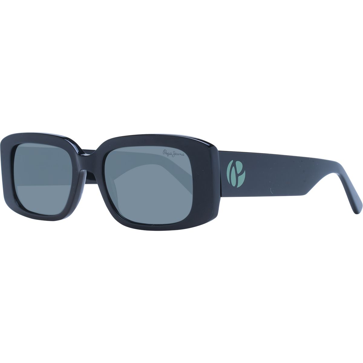 Markante rechteckige Vollrand-Sonnenbrille