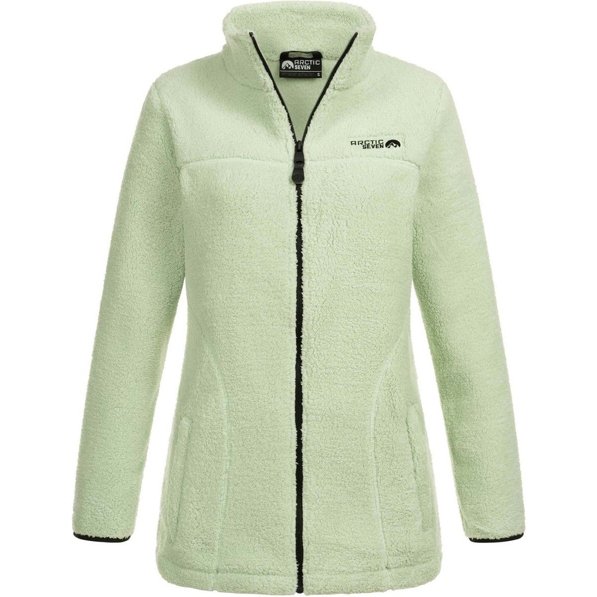 Kuschelige Sherpa-Fleecejacke mit Reißverschluss