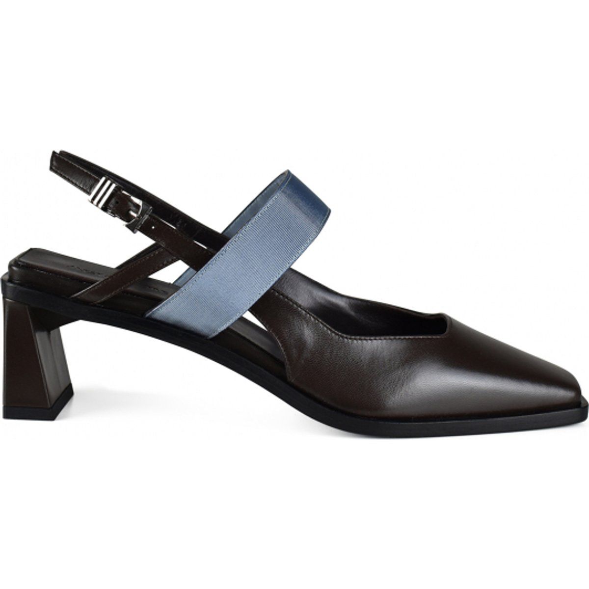 Slingback-Heels mit quadratischer Spitze