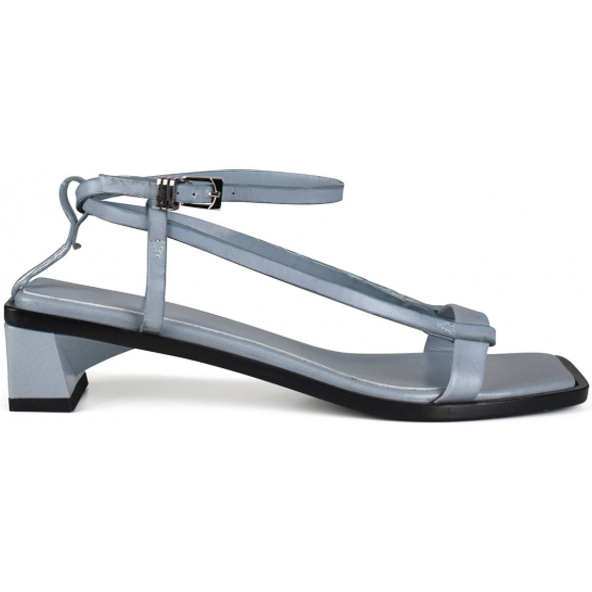 Minimalistische Riemchen-Sandalen mit eckiger Spitze